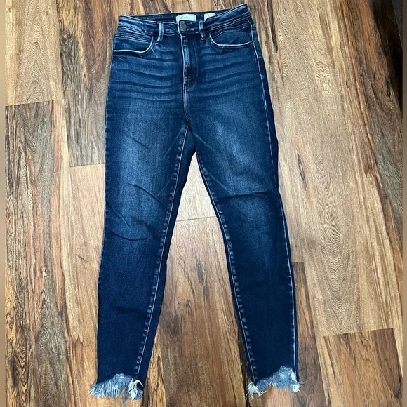 KanCan Kurvy Dark Blue Jeans Size 26 EUC Ultra High Rise Ankle Skinny - Picture 2 of 5